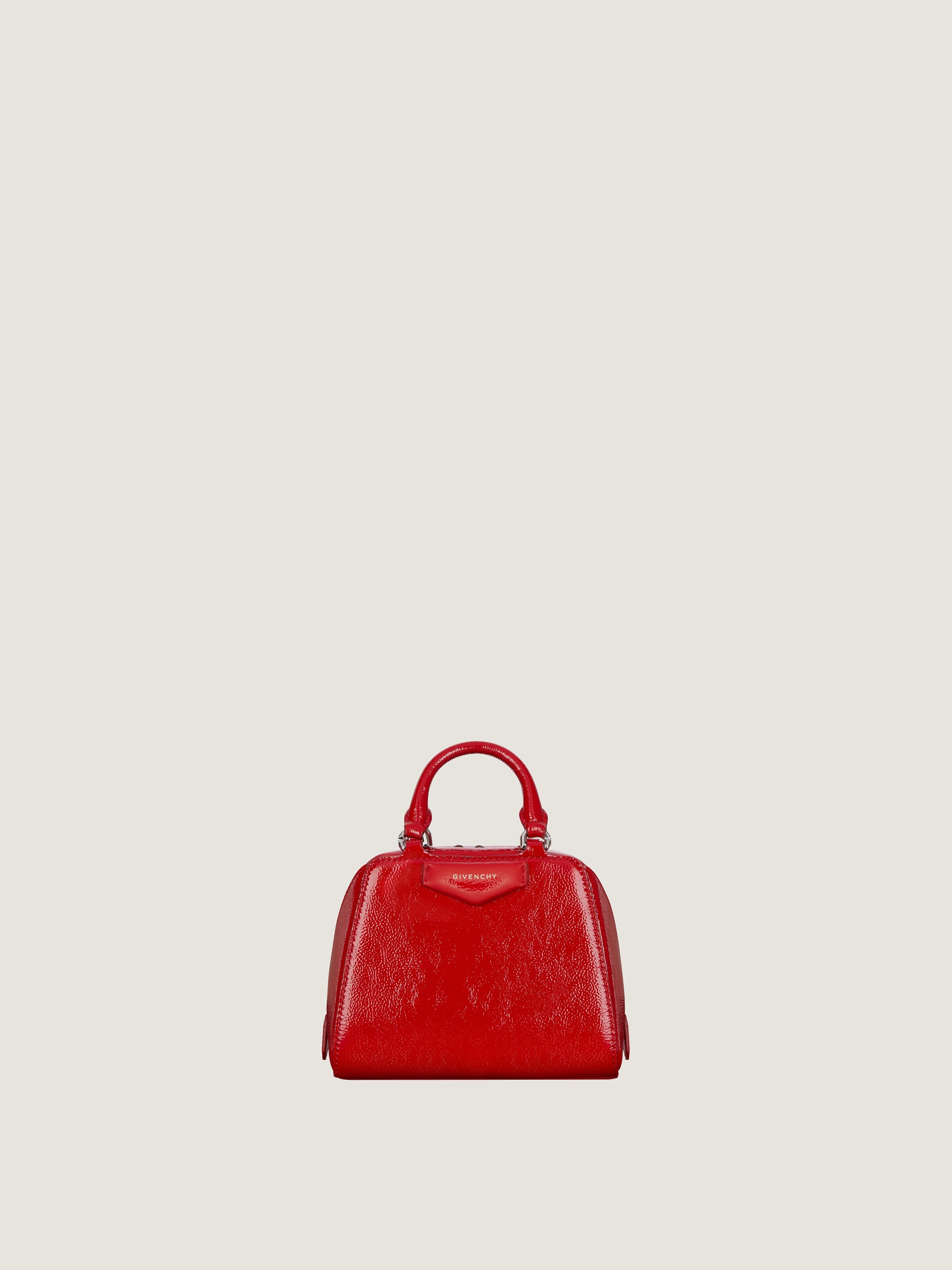 Nano Antigona Cube bag in patent leather